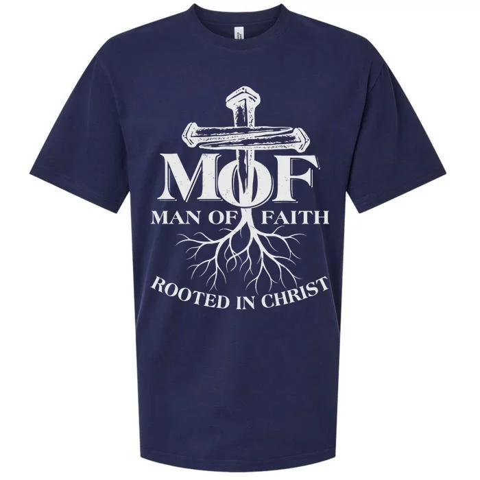 MOF Man of Faith Rooted In Christ Sueded Cloud Jersey T-Shirt