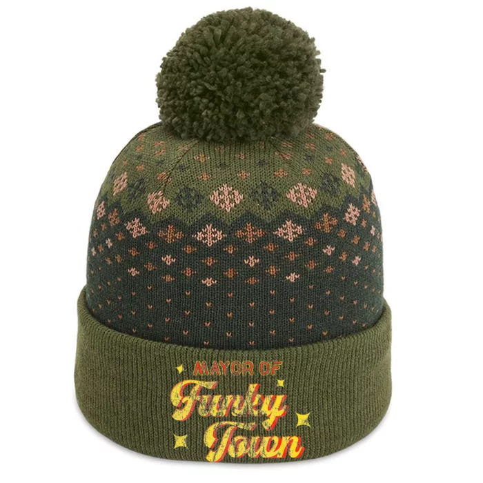 Mayor Of Funky Town 1970s Disco Funk 70s Retro Funk The Baniff Cuffed Pom Beanie