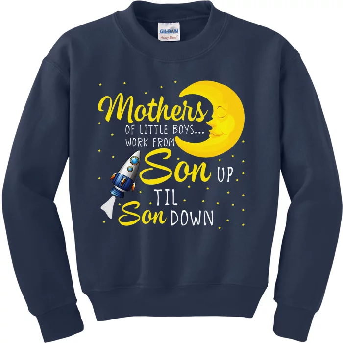 Mom Of From Son Up To Son Down Funny Mother's Day Mama Love Kids Sweatshirt