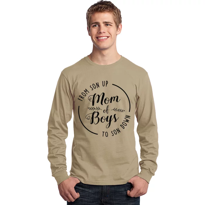 Mom Of From Son Up To Son Down Funny Mother's Day Mama Long Sleeve Shirt