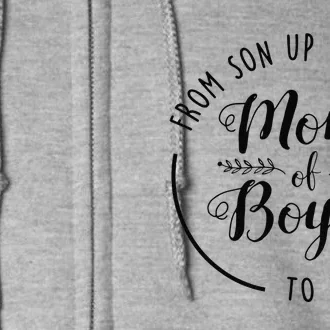 Mom Of From Son Up To Son Down Funny Mother's Day Mama Full Zip Hoodie