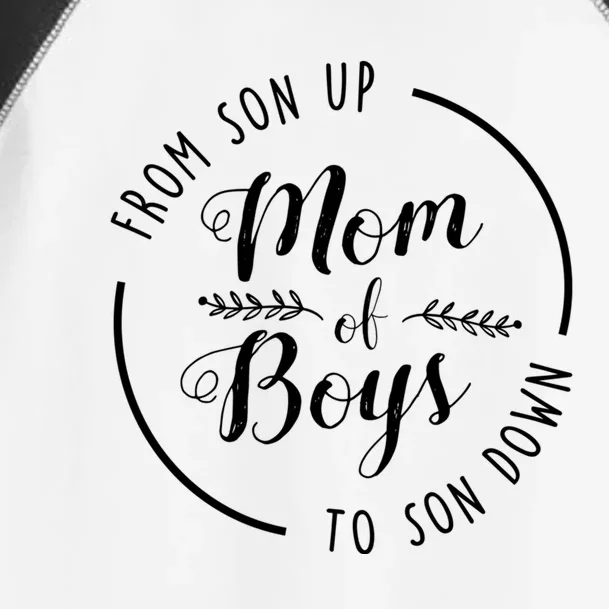 Mom Of From Son Up To Son Down Funny Mothers Day Mama Gift Toddler Fine Jersey T-Shirt