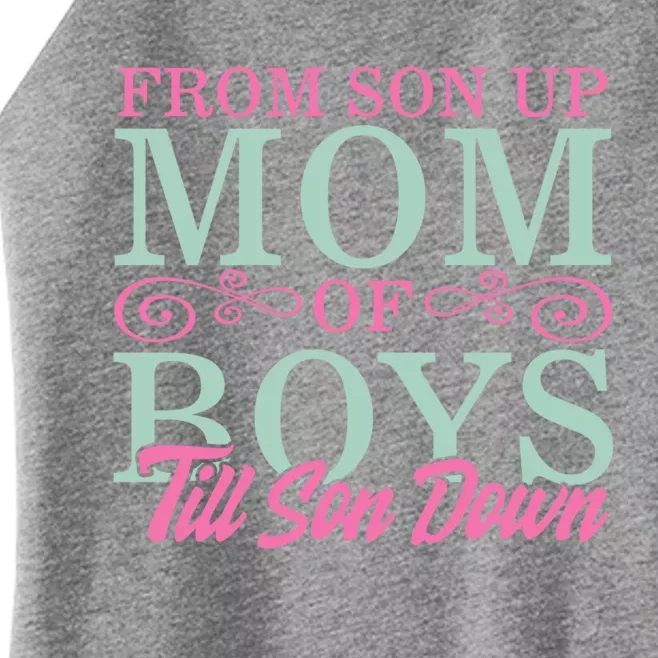 Mom Of From Son Up Till Down Mothers Day Mommy Mother Gift Women’s Perfect Tri Rocker Tank