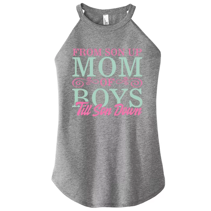 Mom Of From Son Up Till Down Mothers Day Mommy Mother Gift Women’s Perfect Tri Rocker Tank