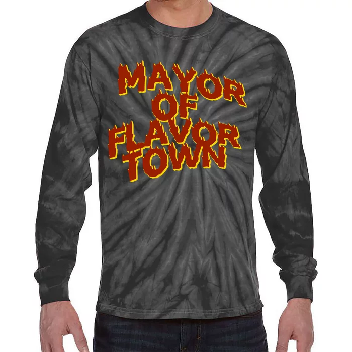 Mayor Of Flavor Town Tie-Dye Long Sleeve Shirt