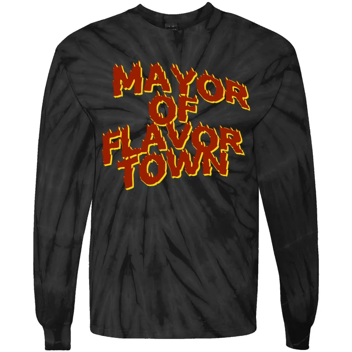 Mayor Of Flavor Town Tie-Dye Long Sleeve Shirt