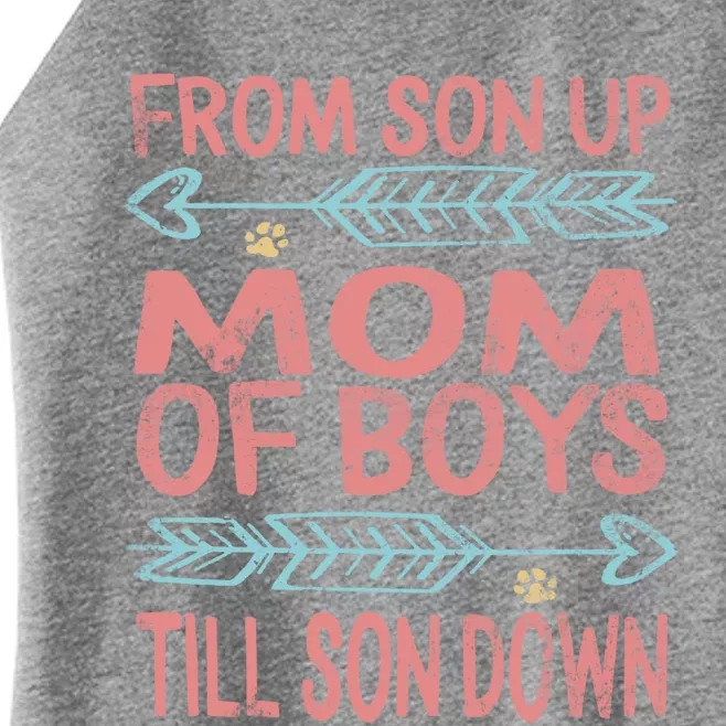 Mom Of From Son Up Till Down Mothers Day Mommy Mother Gift Women’s Perfect Tri Rocker Tank