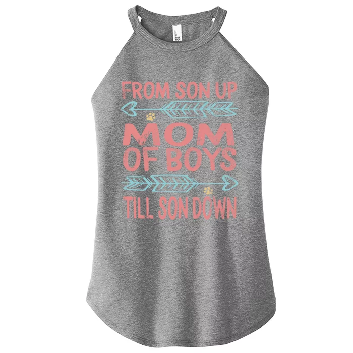 Mom Of From Son Up Till Down Mothers Day Mommy Mother Gift Women’s Perfect Tri Rocker Tank