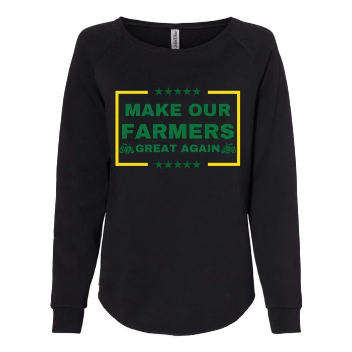 Make Our Farmers Great Again Womens California Wash Sweatshirt