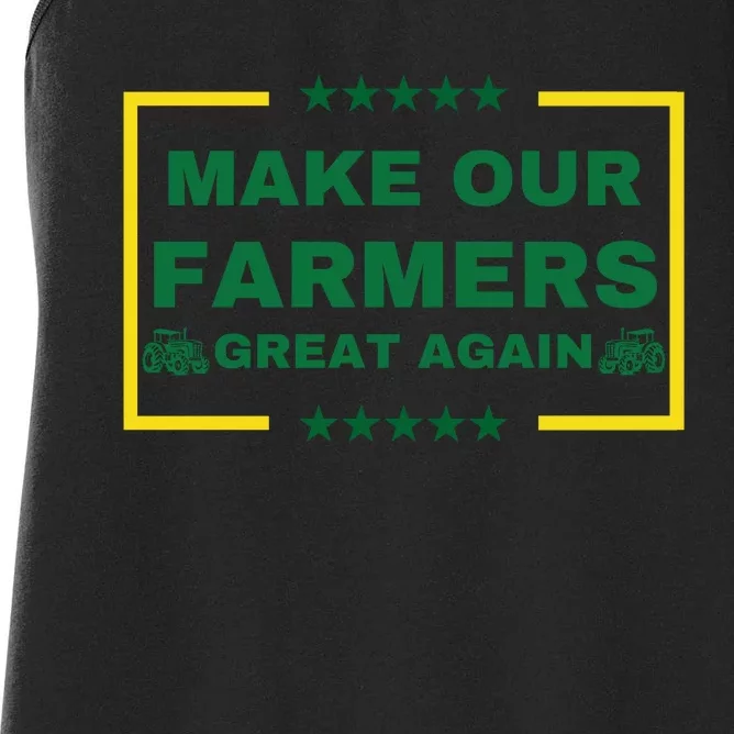 Make Our Farmers Great Again Women's Racerback Tank