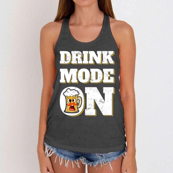 Mode On Funny Beer St Patrick's Day Ing Cool Gift Women's Knotted Racerback Tank