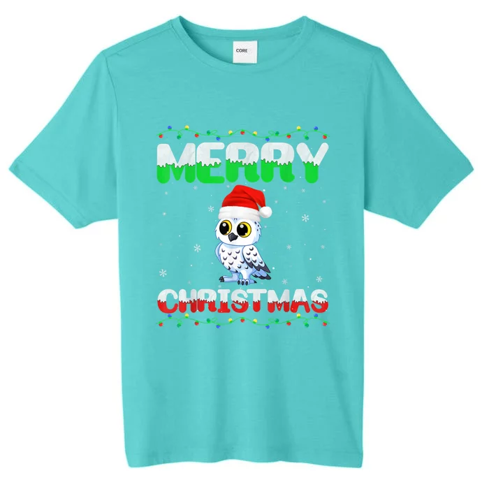 Matching Outfits For Holiday Party Snowy Owl Merry Christmas Gift ChromaSoft Performance T-Shirt