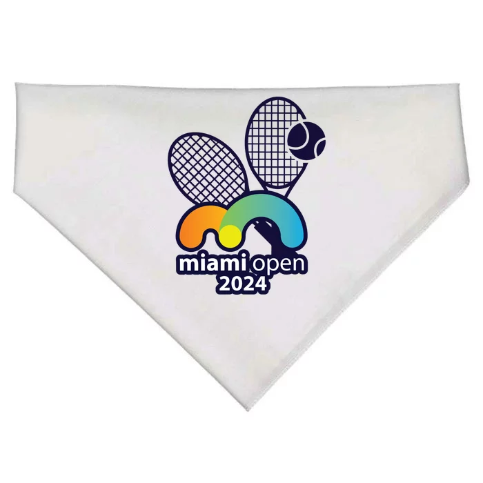 Miami Open Fever: Tennis Enthusiasts Exclusive USA-Made Doggie Bandana