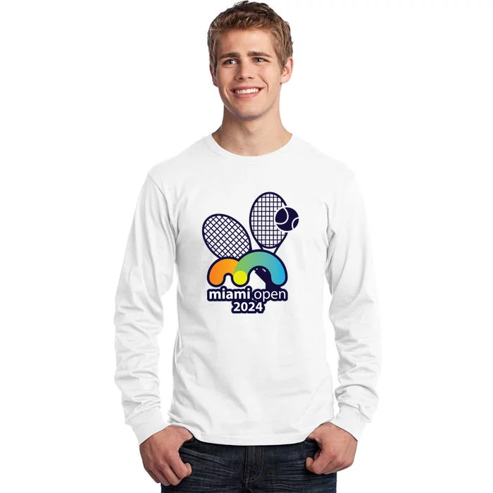 Miami Open Fever: Tennis Enthusiasts Exclusive Tall Long Sleeve T-Shirt