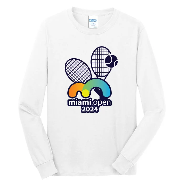 Miami Open Fever: Tennis Enthusiasts Exclusive Tall Long Sleeve T-Shirt