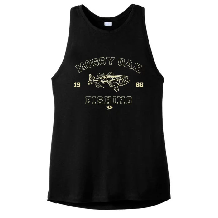 Mossy Oak Fishing 1986 Built For The Bite Fish Ladies Tri-Blend Wicking Tank