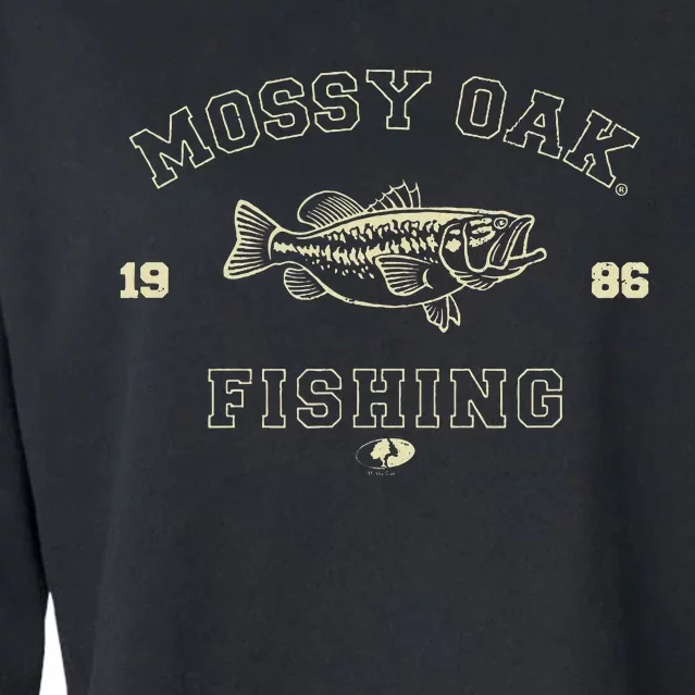 Mossy Oak Fishing 1986 Built For The Bite Fish Cropped Pullover Crew