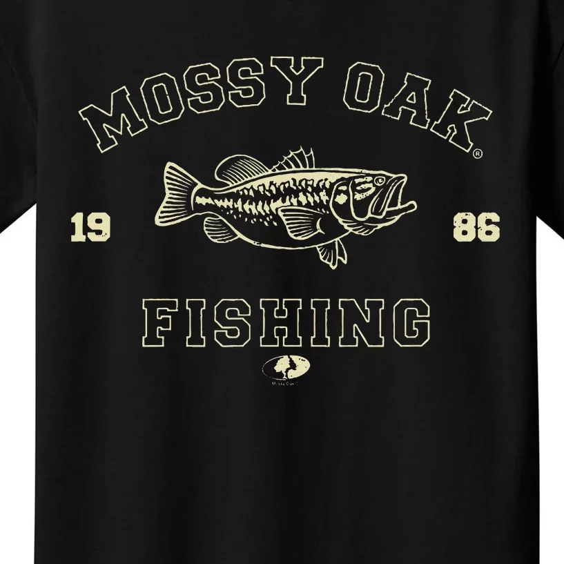 Mossy Oak Fishing 1986 Built For The Bite Fish Kids T-Shirt