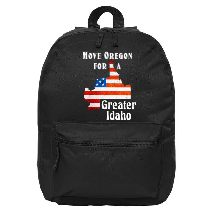 Move Oregon For A Greater Idaho 16 in Basic Backpack