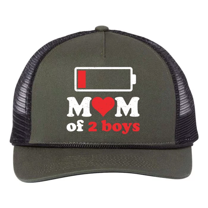 Mom Of From Son To Mom Quote Mothers Day Birthday Fun Retro Rope Trucker Hat Cap