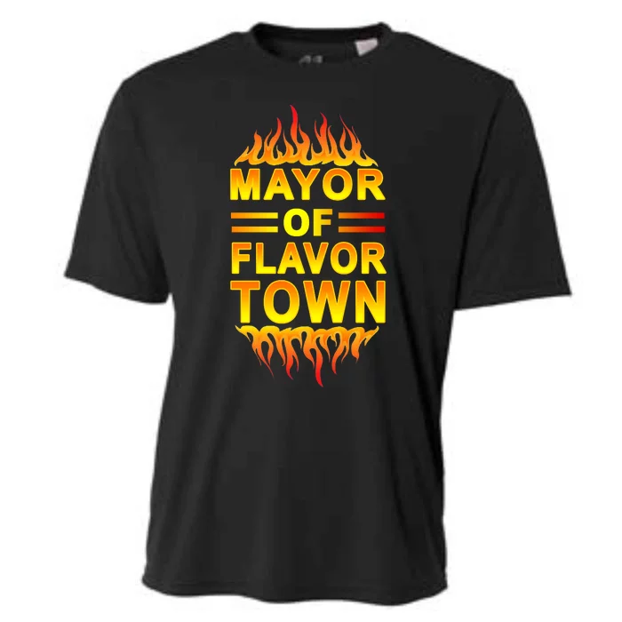 Mayor Of Flavor Town Cooling Performance Crew T-Shirt