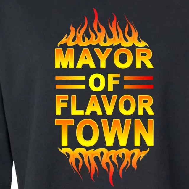 Mayor Of Flavor Town Cropped Pullover Crew