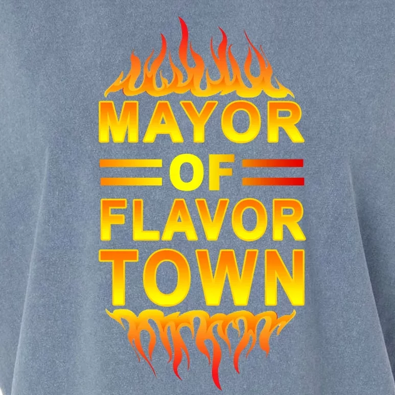 Mayor Of Flavor Town Garment-Dyed Women's Muscle Tee