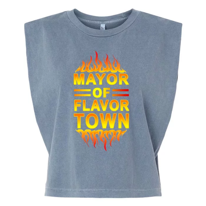 Mayor Of Flavor Town Garment-Dyed Women's Muscle Tee