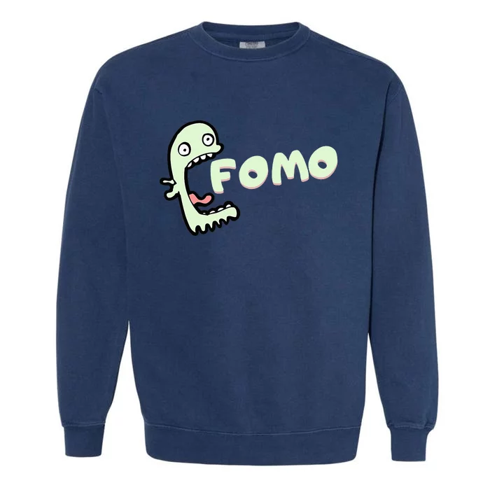 Master Of Fomo Fear of missing out at the stock exchange Garment-Dyed Sweatshirt