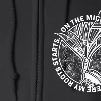 Micronesian Original Fitted Full Zip Hoodie