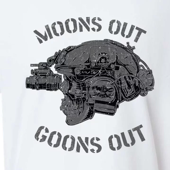 MoonS Out Goons Out Skull Helmet Nvgs Nsw Swcc Dbg Pin Sueded Cloud Jersey T-Shirt