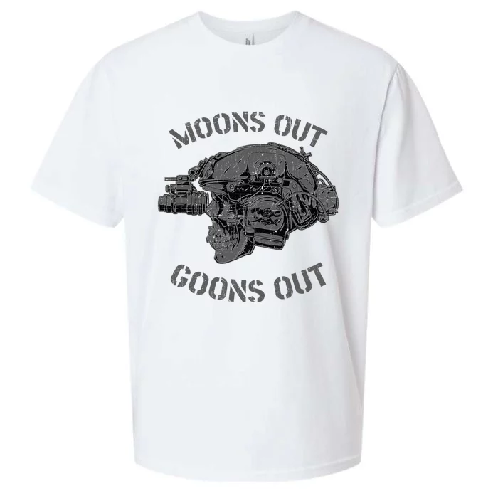 MoonS Out Goons Out Skull Helmet Nvgs Nsw Swcc Dbg Pin Sueded Cloud Jersey T-Shirt