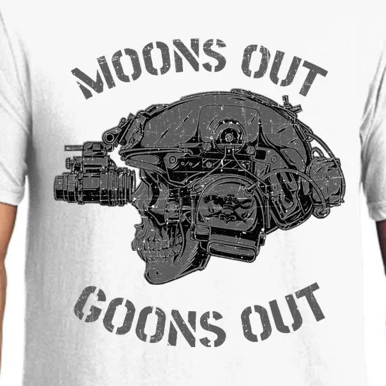 MoonS Out Goons Out Skull Helmet Nvgs Nsw Swcc Dbg Pin Pajama Set