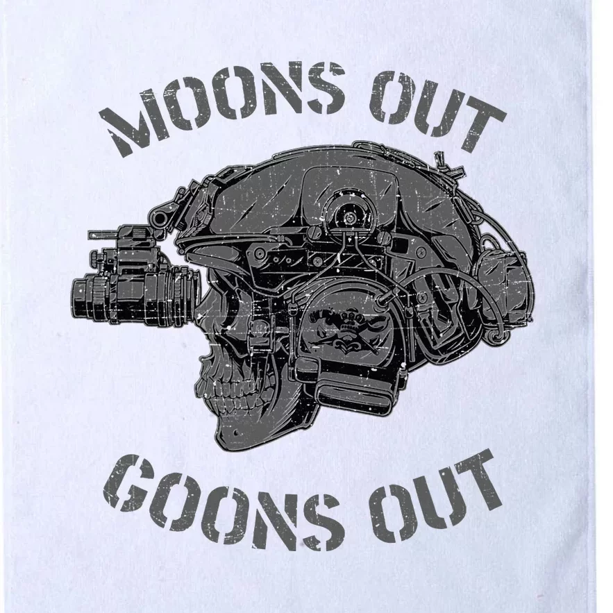 MoonS Out Goons Out Skull Helmet Nvgs Nsw Swcc Dbg Pin Platinum Collection Golf Towel