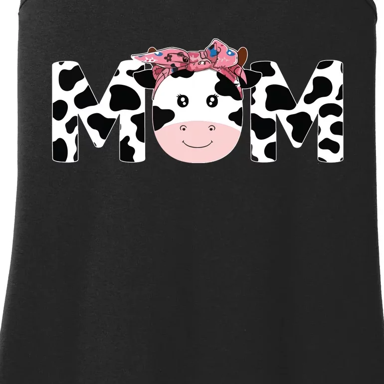 Mom Of Girt The Birthday Mother Cow Farm Cow Mommy 1st Ladies Essential Tank