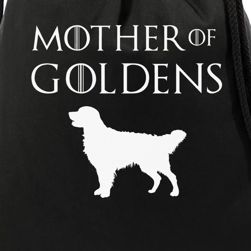 Mother of Goldens Golden Retriever Lover & Gift Drawstring Bag