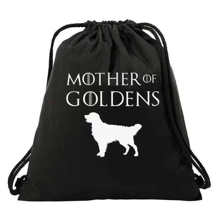 Mother of Goldens Golden Retriever Lover & Gift Drawstring Bag