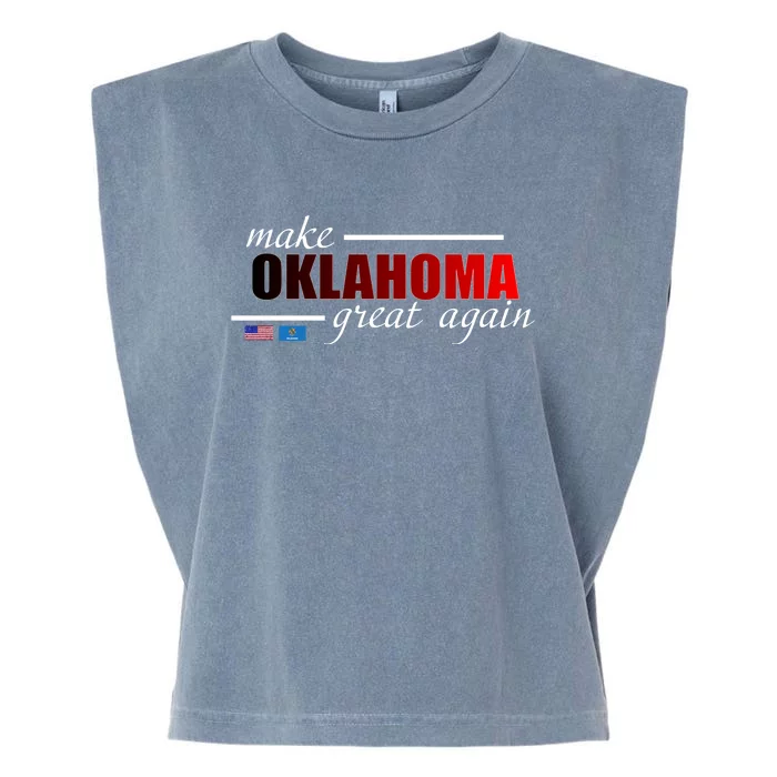 Make Oklahoma Great Again Garment-Dyed Women's Muscle Tee