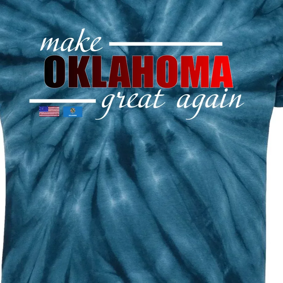 Make Oklahoma Great Again Kids Tie-Dye T-Shirt