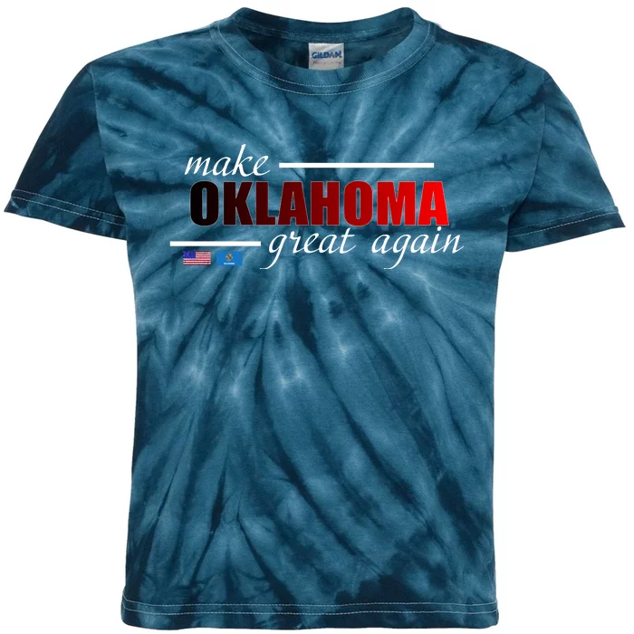 Make Oklahoma Great Again Kids Tie-Dye T-Shirt