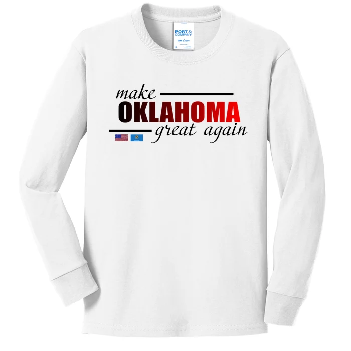 Make Oklahoma Great Again Kids Long Sleeve Shirt