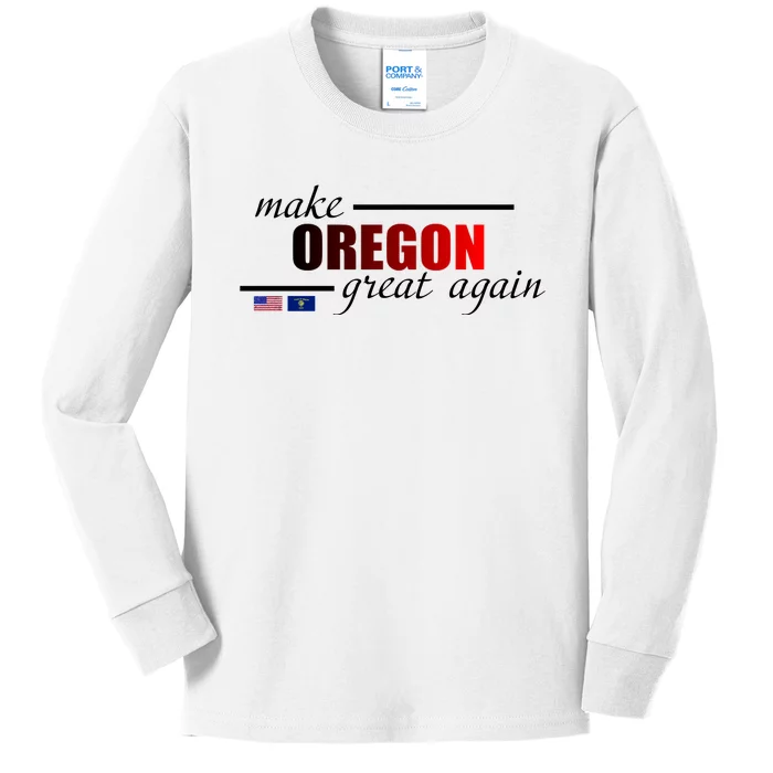 Make Oregon Great Again Kids Long Sleeve Shirt