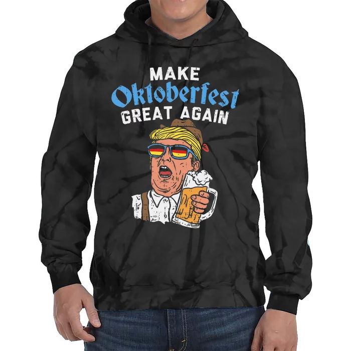 Make Oktoberfest Great Again Funny Trump Drink Beer Mug Gift Tie Dye Hoodie