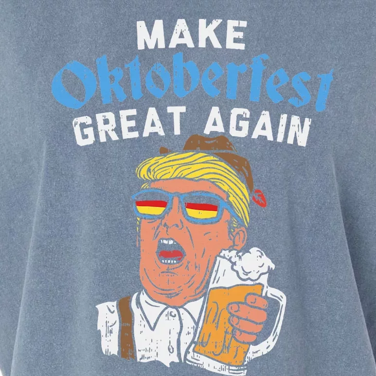 Make Oktoberfest Great Again Funny Trump Drink Beer Mug Gift Garment-Dyed Women's Muscle Tee