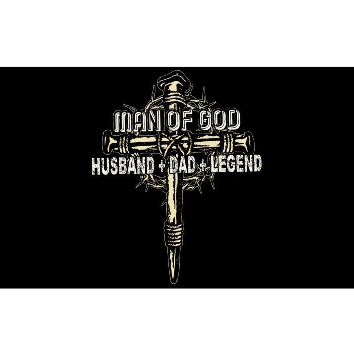 Man Of God Husband Dad Happy Fathers Day Proud Christian Bumper Sticker