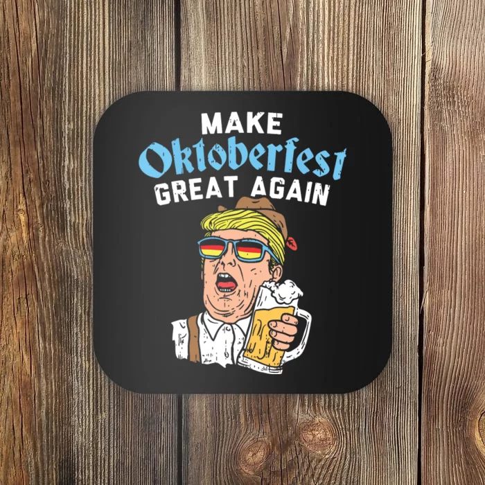 Make Oktoberfest Great Again Funny Trump Drink Beer Mug Gift Coaster