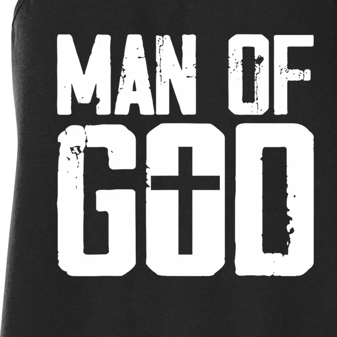 Man Of God I Jesus Women's Racerback Tank