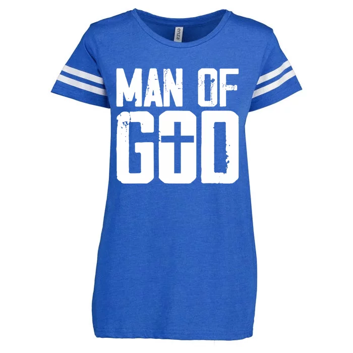 Man Of God I Jesus Enza Ladies Jersey Football T-Shirt