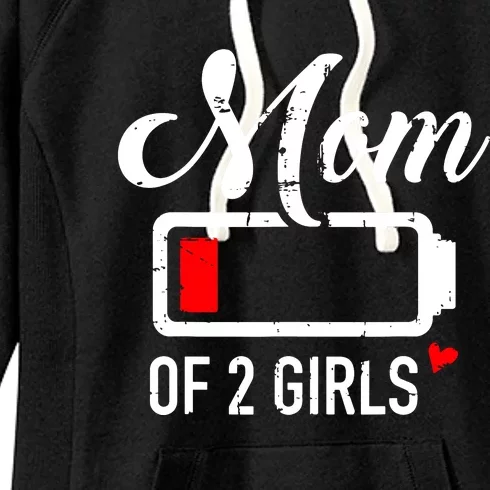 Mom Of Girl Low Battery Women's Fleece Hoodie