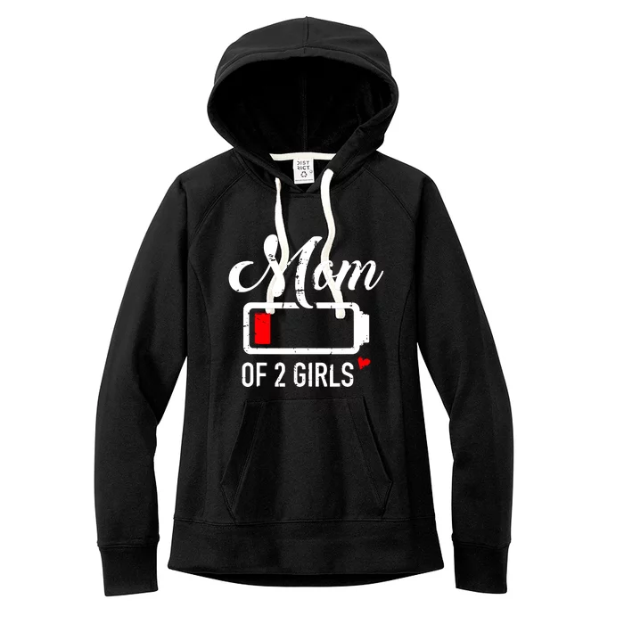 Mom Of Girl Low Battery Women's Fleece Hoodie